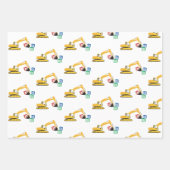 ABC Excavator Construction Truck Inpakpapier Vel (Voorkant)