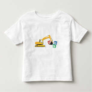 ABC Excavator Construction Truck Kinder Shirts