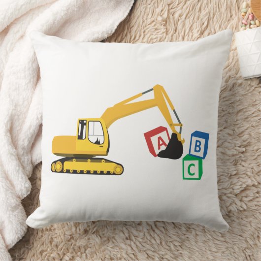ABC Excavator Construction Truck Kussen (Deken)