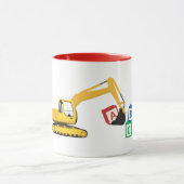 ABC Excavator Construction Truck Mok (Midden)