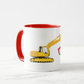 ABC Excavator Construction Truck Mok (Voorkant links)