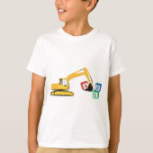 ABC Excavator Construction Truck T-shirt (Voorkant)