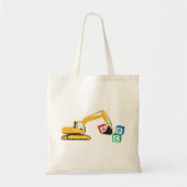 ABC Excavator Construction Truck Tote Bag (Voorkant)