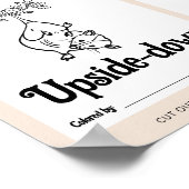 ABC Flashcards Baby shower Kleurplaten Activiteite Poster (Hoek)