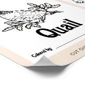 ABC Flashcards Baby shower Kleurplaten Activiteite Poster (Hoek)