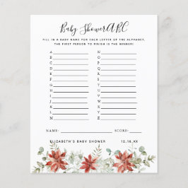 ABC Game | Baby shower van Floral Pumpkin