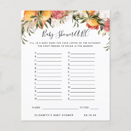 ABC Game | Vloeibaar Baby shower