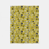 ABC geel Fleece Deken (Voorkant)