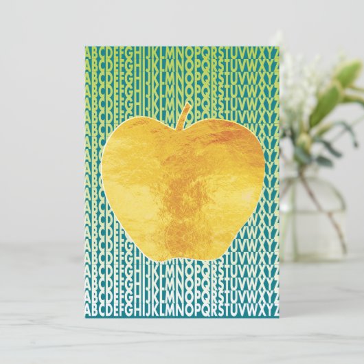 ABC Golden Apple pensionering uitgeschakeld Kaart (Staand voorkant)