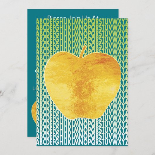 ABC Golden Apple pensionering uitgeschakeld Kaart (Voorkant / Achterkant)