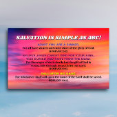 ABC Gospel Christelijke KJV Schrift Visitekaartje