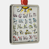 ABC-grafiek Metalen Ornament (Rechts)