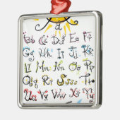 ABC-grafiek Metalen Ornament (Links)