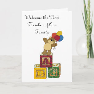 ABC, heet het Nieuwe Lid van Onze Familie welkom Aankondiging