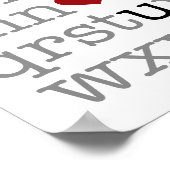 abc i ♥ u. poster (Hoek)