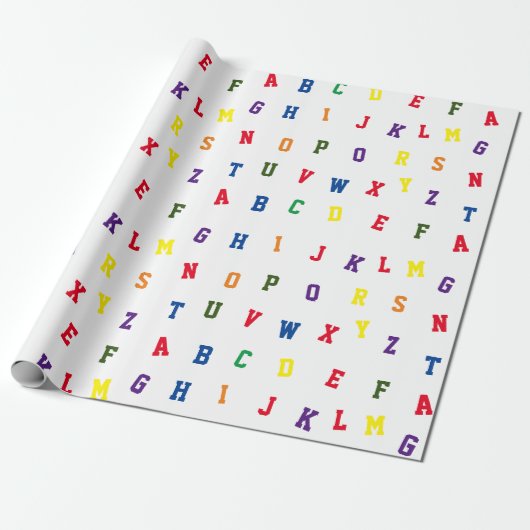 ABC Inpakpapier (Uitgerold)
