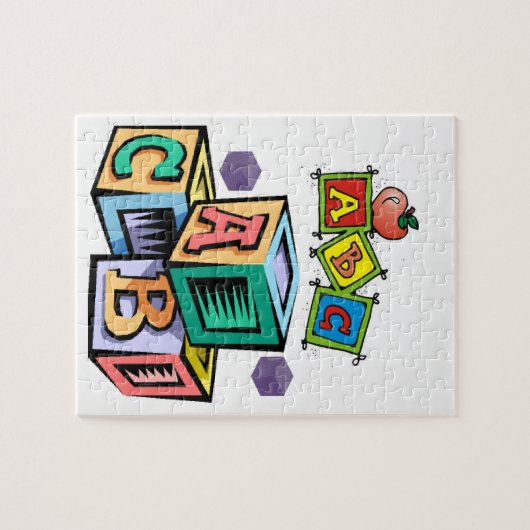 Abc Jigzaag Puzzle Legpuzzel (Horizontaal)