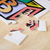 Abc Jigzaag Puzzle Legpuzzel (Zijkant)