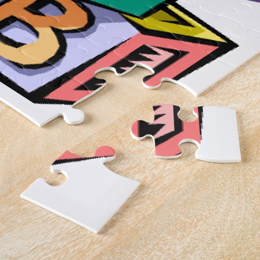 Abc Jigzaag Puzzle Legpuzzel (Zijkant)