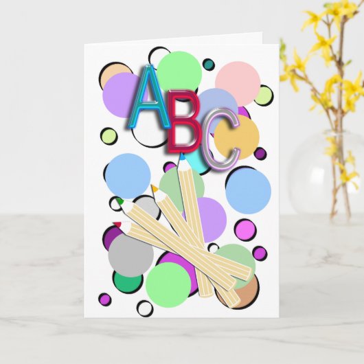 ABC KAART (Gele Bloem)