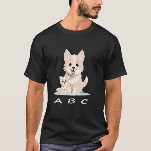 ABC Kat en Hond T-shirt (Voorkant)