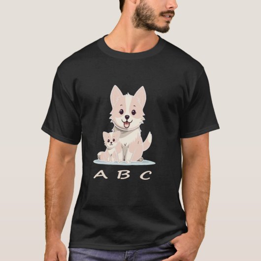 ABC Kat en Hond T-shirt (Voorkant)