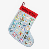 ABC Kerststrump Grote Kerstsok (Voorkant (Hangend))