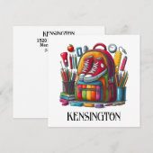 ABC KIJK NAAR MIJ - ZIE TERUG NOTITIEKAARTJE (Voorkant / Achterkant)