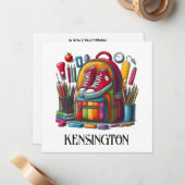 ABC KIJK NAAR MIJ - ZIE TERUG NOTITIEKAARTJE (Voorkant / Achterkant in situ)