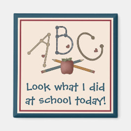 ABC - Kijk wat ik vandaag op school heb gedaan Magneet