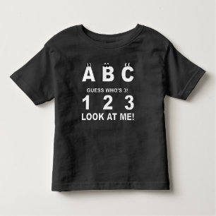 ABC Kijk wie 3 Print is Kinder Shirts