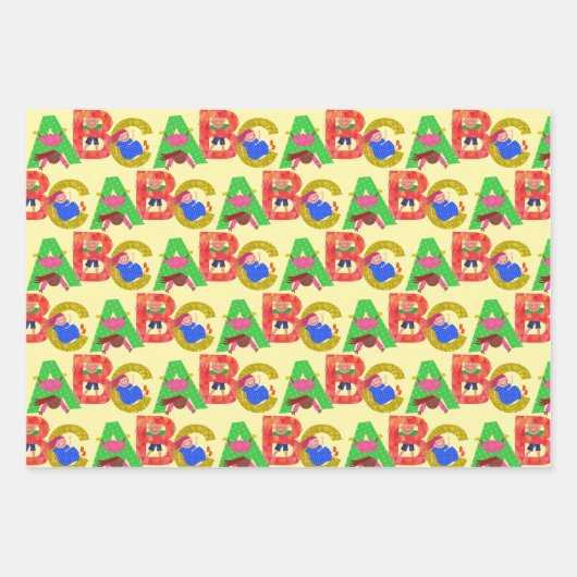 ABC Kinder Design Wrapping Paper (Voorkant 3)