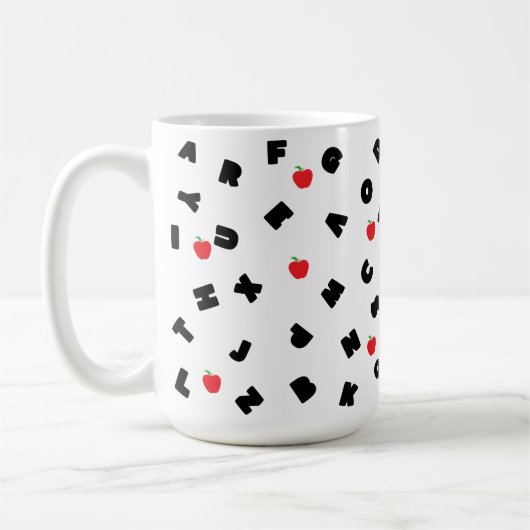 ABC Kindergarten Letter Safari Wild Tree School Koffiemok (Links)