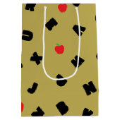 ABC Kindergarten Letter Safari Wild Tree School Medium Cadeauzakje (Achterkant)