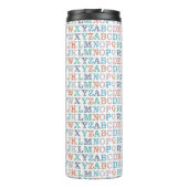 ABC Kleurrijke Cutes Kwekerij Alfabet Thermosbeker (Achterkant)