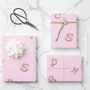 ABC kleuterschool daisy ballon student school Inpakpapier Vel