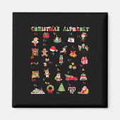 ABC Leren Kleuterjuf Kerstlicht Magneet (Voorkant)