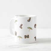 ABC Letter zebra Safari Wild Zoo Tree School kinde Koffiemok (Voorkant links)
