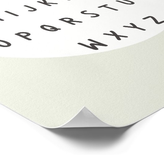 ABC letters. alfabet. POSTER & PRINTS (Hoek)