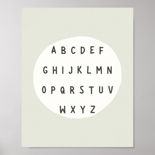 ABC letters. alfabet. POSTER & PRINTS (Voorkant)