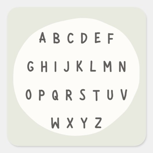 ABC letters. alfabet. Stickers en labels (Voorkant)