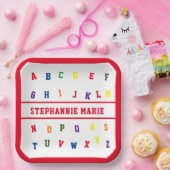 ABC Meisje Baby shower Papier Bord (Feest)