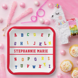 ABC Meisje Baby shower Papier Bord