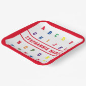 ABC Meisje Baby shower Papier Bord (Gebogen)