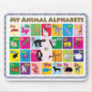 ABC: Mijn dierlijke alfabets Muismat