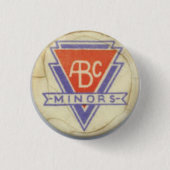 ABC Minors badge - wit - 3 Ronde Button 3,2 Cm (Voorkant)