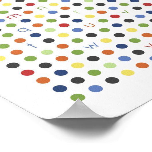ABC Modern Dot Wall Art Poster (Hoek)