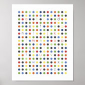 ABC Modern Dot Wall Art Poster (Voorkant)