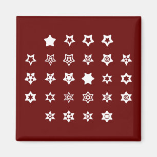 ABC naar Ster Symbolen Cipher Code Sleutel op Donk Magneet