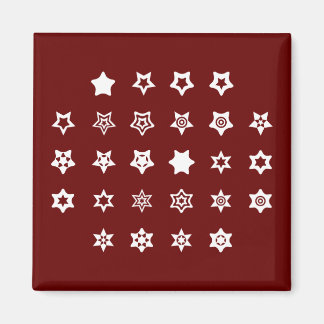 ABC naar Ster Symbolen Cipher Code Sleutel op Donk Magneet